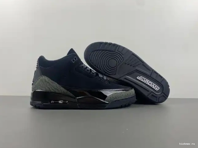Cheap Kickmax Retro Air 3 CK9246-168 Cat Jordan Black 0413